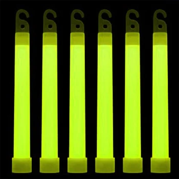 1/5 adet Yeşil LED kızdırma Sopa Parti Kamp için Floresan Karanlıkta Glow Sticks Kamp Yürüyüş Balıkçılık için