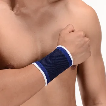 1 Adet Elastik Diz Mavi Diz Pedleri Diz Desteği Brace Bacak Artrit Yaralanma SPOR Kol Elastik Bandaj el bileği Desteği