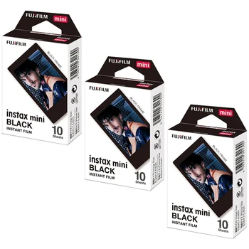 10-30 Yaprak Instax Mini Siyah çerçeve Film Fujifillm Anında Mini 11, 9, 8, 7s Kamera SP-1/2 Yazıcı, Bağlantı