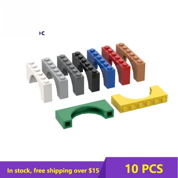 10 ADET Plaka BrickCompatible Toplar Parçacıklar 15254 Tuğla Kemer 1x6x2 Yapı Taşları Parçaları DIY Eğitici Yaratıcı Hediye Oyuncaklar