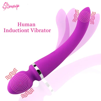10 Hız Titreşim Süper Güçlü Çift Motorlar Recjargeble Silikon Sihirli Değnek Vücut Masajı g-spot Klitoral Stimülatörü Seks Oyuncakları