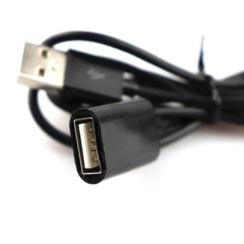 1m 50cm Mukavele USB 2.0 Erkek Kadın USB Uzatma Kablosu Uzatma Uzatma kablo kordonu Genişletici PC Laptop İçin USB uzatma kablosu
