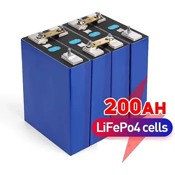 2022 Yeni 1-16pcs200Ah Lifepo4 12V 24V 48V Sınıf A şarj edilebilir pil Paketi 3.2 V LiFePO4 Pil AB ABD Duty Free Bara ile