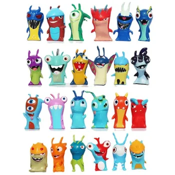 24 Adet Slugterra Anime Aksiyon Figürü Çocuk oyuncak Karikatür Koleksiyonu rakamlar cadılar bayramı hediye için