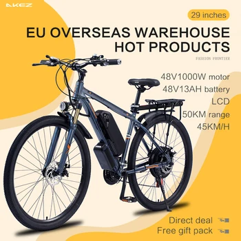 29 İnç Elektrikli Bisiklet Güç Dağ bisikleti 48V1000W Elektrikli Motosiklet erkek e Bisiklet yüksek güç Motosiklet