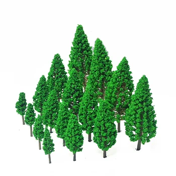 4-10CM HO N Ölçekli Model Minyatür Peyzaj Ağaçları Mimari Yapı Demiryolu Düzeni