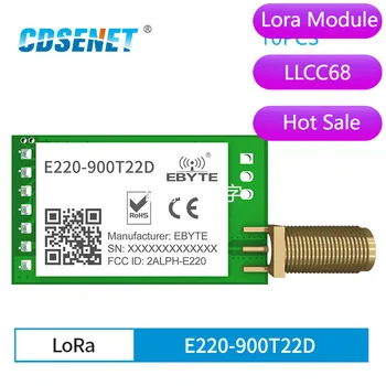 4 adet / grup LLCC68 LoRa 868MHz 915MHz Kablosuz Modülü 22dBm Uzun Menzilli 5km E220-900T22D SMA-K UART RSSI verici alıcı DIP