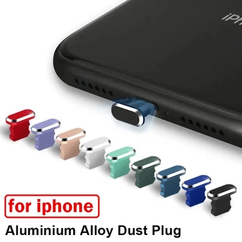4 Adet Metal Anti Toz Fişleri iPhone için Uyumlu 14 13 12 Pro Max Korur Şarj Toz Kapağı Apple X/XS/XR 7 8 Artı iPad