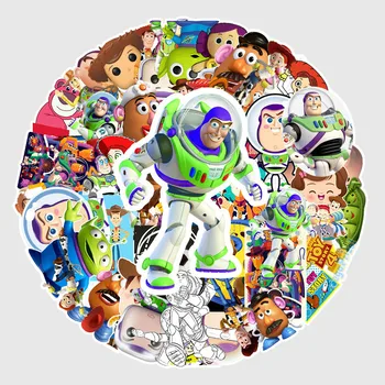 53 Adet Set Disney Oyuncak Hikayesi Karikatür Çıkartmalar Klasik Oyuncak Bagaj Kupası Telefon Buzdolabı Tablet Dekorasyon Su Geçirmez Araba Sticker
