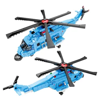 637 adet Askeri H-92 Helikopter Robot Deformasyon Yapı Taşları Hava Kuvvetleri tuğla Çocuk 3 ww2 Asker Figürleri Oyuncaklar çocuklar için