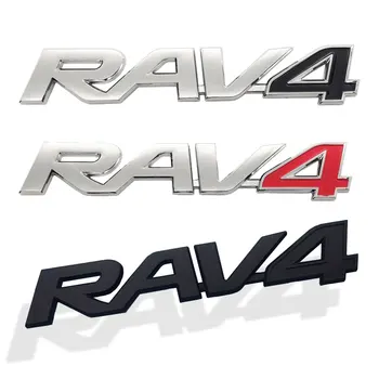 ABS RAV4 RAV - 4 Logo Araba Mektup Arka Bagaj Çıkartmaları Amblem Rozeti Sticker Toyota Camry Chr Corolla Rav4 Yaris Prius Aksesuarları