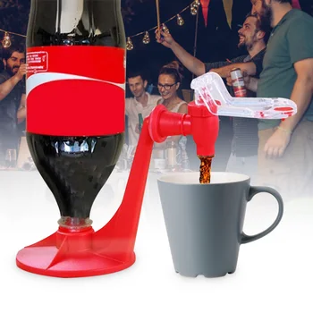 ABS Sihirli Musluk Dokunun Yumuşak Içme Baş Aşağı Su Makinesi Içecek Kok Dağıtıcı Ev Partisi Pub Bar Drinkware
