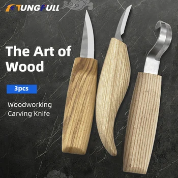 Ahşap Oyma Kesici El Aleti Seti El Keski DIY Ahşap Oyma Bıçağı Çip Bıçaklar Yüksek Mukavemetli Kanca Gravür Sanat El Sanatları Aracı