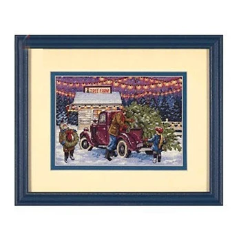Amishop En Kaliteli Sıcak Satış Güzel Sayılan Çapraz Dikiş Kiti Noel Ağacı Süsleme Loş 08802