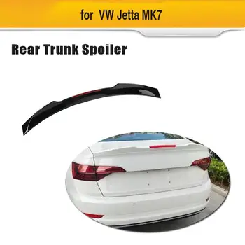 Araba Arka Bagaj Spoiler Kanat Volkswagen VW Jetta VII MK7 2019-2021 Parlak Siyah ABS Arka Kanat Boot Dudak Spoiler