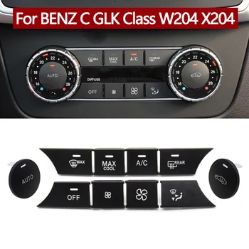 Araba Klima AC ısıtıcı Sıcaklık İklim Kontrol Anahtarı Düğmeleri Benz C GLK Sınıfı C204 X204 C250 C350 C63 2048308285