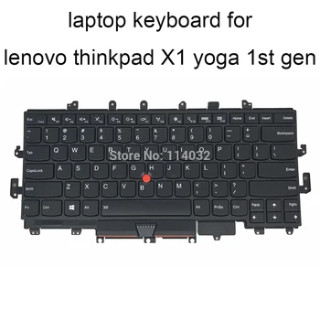 arkadan aydınlatmalı klavye lenovo ThinkPad X1 yoga 1st gen 20FQ 20FR 2016 ABD İngilizce siyah çerçeve Pointer klavyeler SN20H34951
