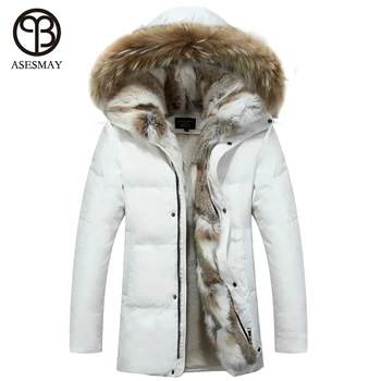 Asesmay 2019 moda erkek kışlık ceketler marka giyim wellensteyn ceket kış ceket erkekler kış ceket erkek mont rakun kapşonlu
