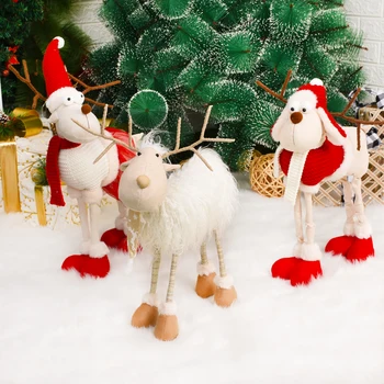 Ayakta Noel Bebek Merry Christmas Süslemeleri Ev için Elk Noel Süsler Noel ağaç dekor 2022 Navidad Natal Hediyeler