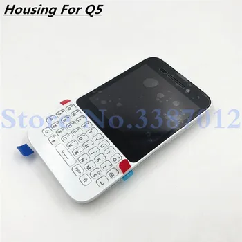 Blackberry için Q5 Orijinal Tam Komple Cep telefon kılıfı Kapak Kılıf + Tuş Takımı + Yan Düğme + LCD ekran