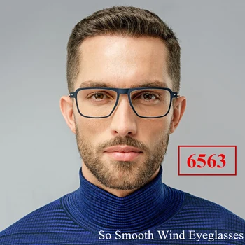 Danimarka Marka Hafif Titanyum TR90 Erkek Kadın Gözlük Çerçeve Dikdörtgen Şeffaf Optik Reçete Gözlük Ocluo 6563