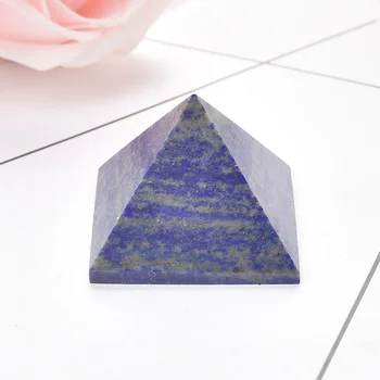 Doğal Kristal Piramit Lapis Lazuli şifa taşı Reiki Enerji Kuvars Meditasyon Süsler Doğal Taş Oyma Kule Noktası