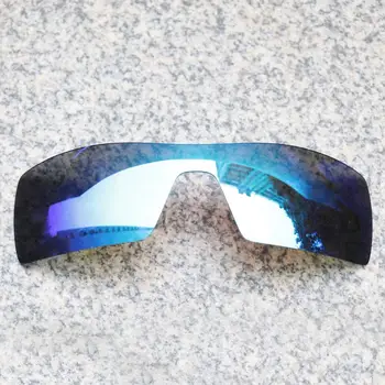 E. O. S Polarize Gelişmiş Yedek Lensler Oakley Petrol Kulesi Güneş Gözlüğü-Buz Mavisi Polarize Ayna