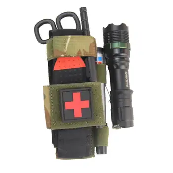 EDC Kılıfı Naylon El Feneri Kılıfı Çanta Taktik Turnike saklama çantası Askeri Tıbbi Makas Molle Kılıfı Açık Hayatta Kalma İçin