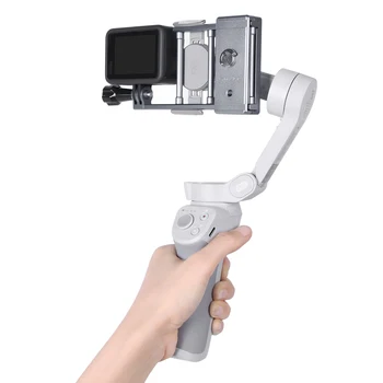 El Gimbal Eylem Kamera Adaptörü Anahtarı Dağı tutucu klip Plakası Sabitleyici GoPro 9/8 / Osmo Eylem OM 4/Osmo Mobile 3