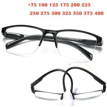 Erkekler okuma gözlüğü Yarım Çerçeve Presbiyopi Gözlük Kadın Gözlük Unisex Gözlük + 0.75 İla + 4.0 Gözlük