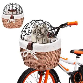 Evcil Kedi Koltuk Köpek Bisiklet Sepeti Koltuk Bisiklet Sepeti Ön Çıkarılabilir Bisiklet Sepeti Taşıyıcı Çanta Bisiklet Aksesuarları 2020