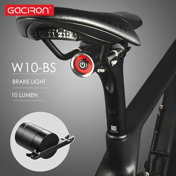 GACIRON W10-BS su geçirmez bisiklet kuyruk uyarı ışığı USB şarj fren sensörü arka lambası MTB yol döngüsü arka Led Bisiklet arka ışık
