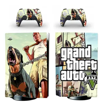 Grand Theft Auto V GTA 5 PS5 Standart Disk Baskı Cilt Sticker Çıkartma PlayStation 5 Konsolu ve Denetleyici PS5 Cilt Sticker