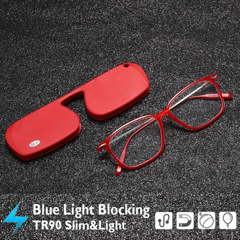 Göz koruması mavi ışık engelleme okuma gözlüğü, Paslanmaz çelik kollu Rahat esnek ve hafif TR90 malzeme