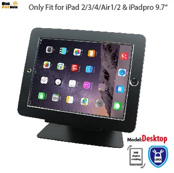 güvenlik masaüstü standı için iPad 2/3/4 air1 2 Pro 9.7 tablet kilit tutucu vitrin rafı braketi montaj masa anti-hırsızlık
