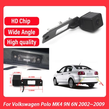HD CCD Gece Görüş Yedekleme Arka Görüş kamerası Volkswagen Polo İçin MK4 9N 6N 2002~2005 2006 2007 2008 2009 plaka Kamera