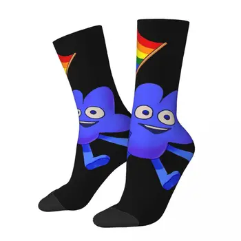 Hip Hop Vintage LGBT Gurur Bayrağı Dört erkek Çorap Unisex Savaş Rüya Adası BFDI 4 ve X Harajuku Dikişsiz Baskılı Ekip Çorap