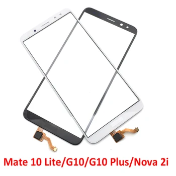 Huawei Mate 10 Lite için / G10 / G10 Artı / Nova 2i Dokunmatik Ekran Digitizer Sensörü Cam Lens Paneli
