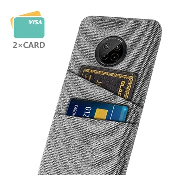 Huawei Y9A Y8S Y9S Durumda Lüks Kumaş Çift Kart Telefon Kapak için Huawei Y9A P Akıllı 2019 2020 Onur 9X Pro Telefon Coque Funda