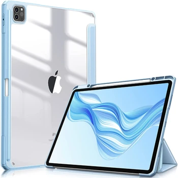 Ipad Pro için 11 12.9 Kılıf 2020 Pro 2021 12 9 Hava 4 10.9 Apple Kalem Tutucu Kablosuz Şarj Kapak iPad 10 Hava 5 10.9 2022 Kılıf
