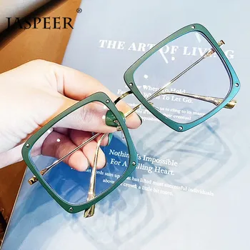 JASPEER Retro Boy Kare Gözlük Çerçeveleri Kadın Erkek Klasik Gözlük Çerçeveleri Gözlük Bilgisayar Cam gözlük çerçeveleri