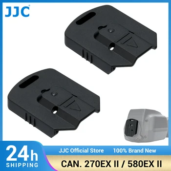 JJC 1/2 ADET Sıcak Ayakkabı Kapağı Kontak Koruyucu ABS Flaş ışığı Kapağı ile Uyumlu Canon Speedlite 270EX II 580EX II 430EX III-RT