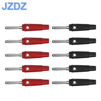 JZDZ 10 adet 4mm bakır muz fiş bağlanabilir Test Probları Hoparlör Amplifikatör İçin J. 10020