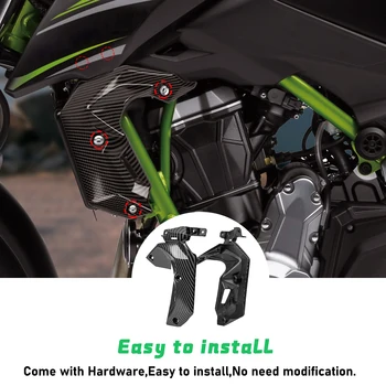 Kawasaki Z650 2017 2018 2019 Radyatör Yan Kapak Sol Sağ Panel Fairing Kukuletası Motosiklet Z 650 Aksesuarları