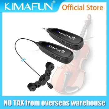 KIMAFUN 2.4 G Mini Kablosuz Keman Mikrofon Profesyonel Enstrüman Kondenser Mikrofon Sistemi Sahne Performansı için