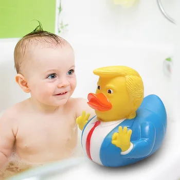 Küçük Sarı Ördek Bebek Banyo Duş Kauçuk Oyuncaklar Komik Su Şamandıra Sıkmak Sondaj bebek küveti Saptırmak Dikkat Konfor Oyuncak