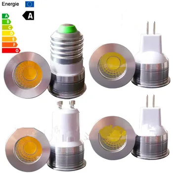 LED Ampul ışık 35mm Kısılabilir MR11 COB 5w DC 12v AC LED Spot Ampul GU10 GU4 LED Lamba Dimmer 220V LED Spot İşık Lambası Mini