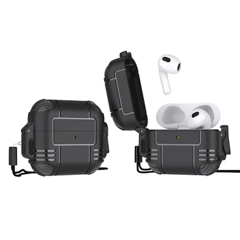 Lüks kulaklık kutusu Airpods İçin 3 2 Pro Yumuşak Anahtarı Darbeye Dayanıklı Kapak Apple Hava bakla Pro 2 3 4 Kulaklık Kılıfı Aksesuarları