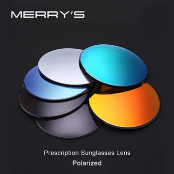 MERRYS Polarize Serisi 1.56 1.61 1.67 Reçete CR - 39 Reçine Asferik Gözlük Lensler Miyopi Güneş Gözlüğü Lens Kaplama UV400
