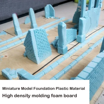 Minyatür Model Vakıf Plastik Malzeme Yüksek yoğunluklu kalıplama köpük levha Durumsal Kum Masa Yapımı Dıy Malzeme